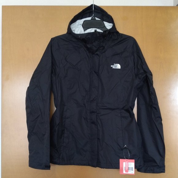 🆕The North Face Women's Venture Rain Jacket, Medium - TNF Black/TNF Black, NWT - Picture 2 of 8